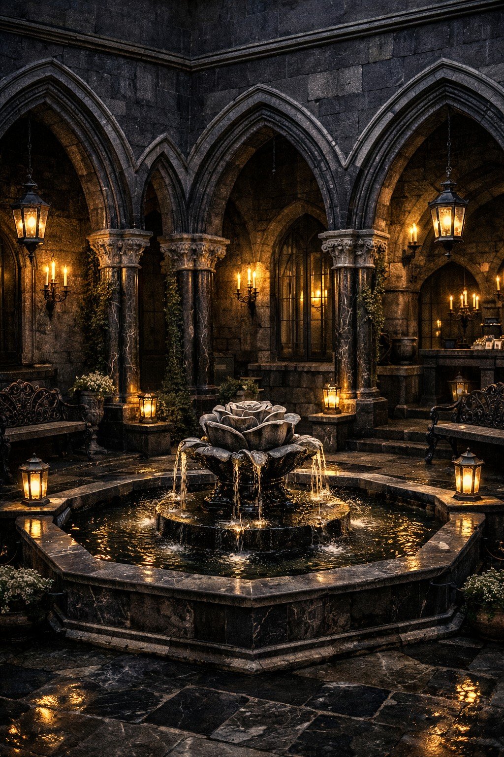 The courtyard of Cold Steel