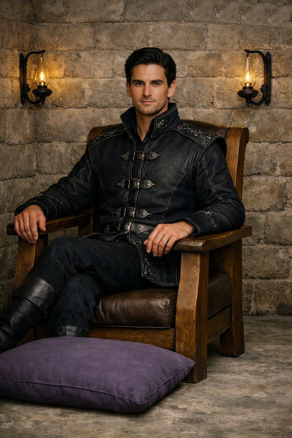 Darius Halifax seated